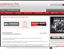 Tablet Screenshot of lautsprecher-test.com